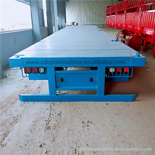 Container Transportation 20/40 Feet Flatbed Semi Trailer for Sale